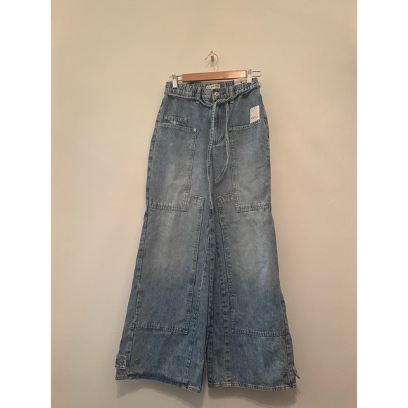 Free People CRVY Outlaw Wide-Leg Jeans - Picture 3 of 7